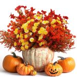 16 Bundles Artificial Flowers for Outdoors, 4 Styles Fake Fall Mums Autumn Plants for Garden Decor Window Box Porch Patio Hanging Planter Pathway Front Porch Thanksgiving Xmax...