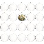 20 Pack Clear Christmas Ornaments, 3.15"/80mm Clear Plastic Fillable Ornaments Ball, DIY Christmas Ornaments for Christmas Tree, Holiday, Wedding, Party, Home Décor...