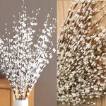 5 Pcs 29.5" Long Jasmine Artificial White Flowers Fake Jasmine Flowers Bouquet Faux DIY Floral Art Plants for Table Centerpieces Home Office Wedding Party Independence Decorations