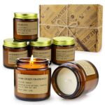 6 Pack Candles for Home Scented Aromatherapy Candle Gift Set for Women Soy Wax Long Lasting Amber Jar Candles Gift for Birthday Mother's Thanksgiving Day Present