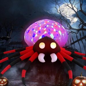 8.5ft Spider Halloween Outdoor Inflatable Decoration with LED Lights, Holiday Inflatable Decoration for Outdoor Patio, Garden, Lawn