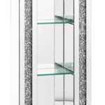 Acme Noralie Grandfather Clock in Mirrored & Faux Diamonds