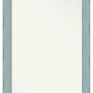 Amanti Art Wood Door Wall Mirror, Full Length Mirror (50.25 x 16.25 in.), Sky Blue Rustic Full Body Mirror and On The Door Mirror Full Length Mirror for Bedroom or Living Room...