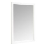 Amazon Basics Rectangular Wall Mount Mirror 20" x 28", Standard Trim, White