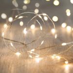 ANJAYLIA 16.5Ft 50 LED Fairy Lights Battery Operated String Lights for Party Home Wedding Festival Decoration, Warm White