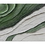 Art Hand-Painted Green Texture Oil Painting Modern Abstract Canvas Art Home Wall Decoration 24x48 inches