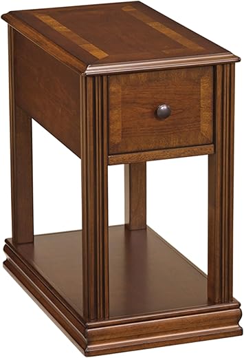 Ashley Breegin Wooden End Table: Stylish Brown Accent