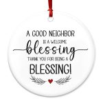 AVERXO Neighbor Gifts for Women, Christmas Ornaments 2024 - Christmas, The Neighborhood Gifts for Friends, Hello Neighbor Friendship Gifts for Friends - Christmas Tree...