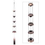 Bell Wind Chimes , Temple wind bell, Red Copper Wind Chimes with 5 Bells, Feng Shui Wind Chime for Home Yard Outdoor Decoration, A Great Memorial Wind Chime for Someone Who...