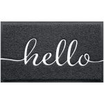 BeneathYourFeet Door Mat (30"x17.5",Black), Welcome Mat Low Profile Floor Mat Front Doormat Non Slip Mats for Entryway, Patio, High Traffic Areas