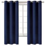 BGment Blackout Curtains for Bedroom - Grommet Thermal Insulated Room Darkening Curtains for Living Room, Set of 2 Panels (42 x 63 Inch, Navy Blue)