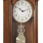 Bulova C1517 Saybrook Wall Clock, Brown Cherry