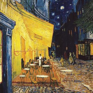 Cafe Terrace at Night Poster by Vincent Van Gogh - 1881 - Fine Art Print - The Cafe Terrace on the Place du Forum (LAMINATED, 18" x 24")