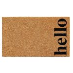 Calloway Mills 102612436NBB Vertical Hello Doormat, 24" x 36", Natural/Black