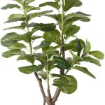 CAPHAUS Artificial Fiddle Leaf Fig Tree, 6/7 Feet in Pot with Dried Moss, for Indoor House Home Office Store, Potted Ficus Lyrata Faux Tree, Fake Plant Modern Decoration Gift...