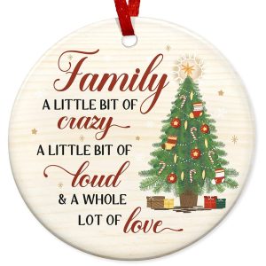 Christmas Ornaments Gifts for Family - Christmas Family Decor Gifts for Mom, Dad, Daughter, Son, Husband and Wife, Grandma, Grandpa Gift Ideas - Christmas Tree Decoration...