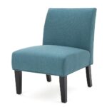 Christopher Knight Home Kassi Fabric Accent Chair, Dark Teal 29. 50”D x 22. 50”W x 32. 00”H