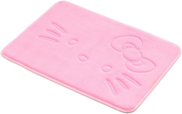 Cute Cartoon Pink Area Rugs Bathroom Rugs Super Soft Memory Foam Bath Mat Non Slip Absorbent Door Mat Kitchen Mat Welcome Mat 15.75 x 23.62 Inch