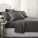 Danjor Linens King Size Sheets Set - 6 Piece Set Including 4 Pillowcases - Deep Pockets - Breathable, Soft Bed Sheets - Wrinkle Free - Machine Washable - Gray King Bed Sheets - 6pc