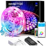 DAYBETTER LED Lights for Bedroom, 20ft Led Strip Light, 5050 RGB Color Changing Lights for Room Party Decor