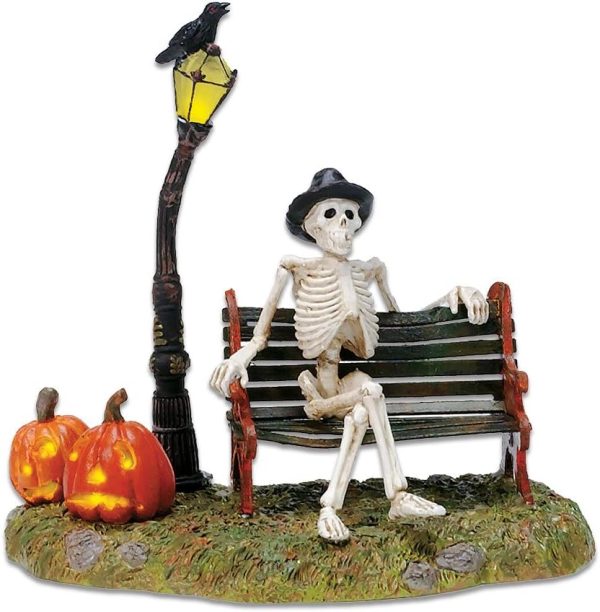 Department 56 56.53146 Accessories for Village Collections Halloween Resting My Bones Figurine, 4.75 Inch, Multicolor