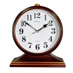 Desk Clocks for Table Decor,Retro Mantel Clock Battery Operated for Fireplace Mantel, Living Room,Bedroom,Office,Desktop Decoration (Frosted Style)