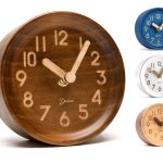 Driini Wooden Analog Desktop Clock – 4.3 in. Decorative Pinewood Clock, No-Tick Design – Easy to Read Silent Sweep Mantle Clock – Quiet Tabletop Clocks with Wood Body, Hands, &...