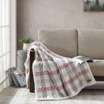 Eddie Bauer - Throw Blanket, Reversible Sherpa Fleece Bedding, Cozy Home Decor (New Castle Red, Throw)