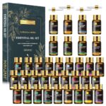 Essential Oil Set, 35PCS Premium Essential Oils Kit, 5ML Essential Oils Fragrance Oil Scent for DIY Candle and Soap Making