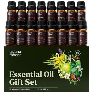 Essential Oils Set - 16 Pcs Premium Grade Home Essentials Oils - for Diffusers, Fragrance, Scents for Candle Making, Soap, Slime - Natural Aromatherapy Oils for Skin & Hair -...