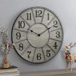 FirsTime & Co. 27" Cooper Wall Clock, Gray/Galvanized