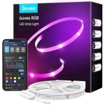 Govee Smart WiFi LED Strip Lights, 50ft RGB Led Strip Lighting Work with Alexa and Google Assistant, Color Changing Light Strip, Music Sync, LED Lights for Bedroom, Party, Easy...