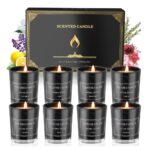 Home Scented Candles, 8 Pack Aromatherapy Jar Candles Smoke-Free Strong Fragrance Long Lasting, 8 Fragrances Scented Candles Gift Set for Women, Perfect for Valentine Birthday...