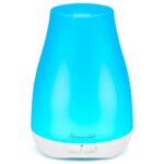 Homeweeks Diffusers, 100ml Colorful Essential Oil Diffuser with Adjustable Mist Mode,Auto Off Aroma Diffuser for Bedroom/Office/Trip (100 ML 1 Pack)