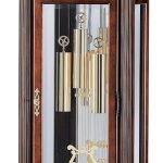 Howard Miller Ridgeway Ammon Grandfather Clock 549-625 – Glen Arbor Cherry Finish, Select Hardwoods & Veneers, Illuminated Cabinet, Brass-Finished Pendulum, Living Room Floor Clock