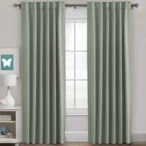 H.VERSAILTEX Blackout Curtains Thermal Insulated Window Treatment Panels Room Darkening Blackout Drapes for Living Room Back Tab/Rod Pocket Bedroom Draperies, 52 x 84 Inch,...