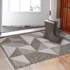 Indoor Doormat 32"x 48", Absorbent Front Back Door Mat Floor Mats, Rubber Backing Non Slip Door Mats Inside Mud Dirt Trapper Entrance Front Door Rug Carpet, Machine Washable Low...