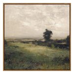 InSimSea Square Framed Canvas Wall Art, Landscape Room Decor Classical Scenery Vast Valley Grassland Oil Paintings Canvas Art Wall Decor, Home Decor for Living Room, Bedroom,...