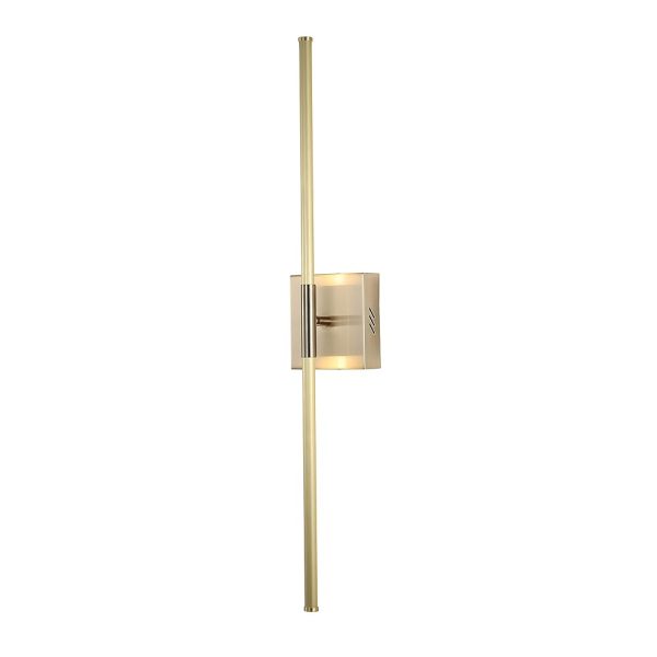 JONATHAN Y JYL7022B Makena 28" Dimmable Integrated LED Metal Wall Sconce, Minimalistic,Modern,Contemporary 3000K LED Bulbs for Bedroom, Living Room, Bathroom Hallway, Gold