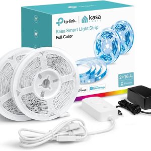 Kasa Smart LED Light Strip, RGB, 32.8ft(2 Rolls of 16.4ft.) Wi-Fi LED Strip Works w/ Alexa & Google Assistant,High Brightness, Trimmable, Up to 25,000 Hours,2Yr Warranty...