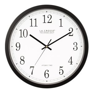 La Crosse Technology Wall Clock, Plastic, 14-inch Dia. (WT-3143A) (WT-3143A-INT)