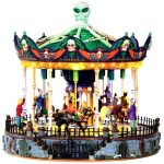 Lemax 34605 SCARY-GO-ROUND SPOOKY TOWN Exclusive Carnival Ride