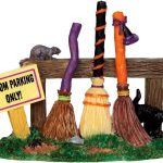 Lemax Spooky Town Broom Parking Rack # 44737