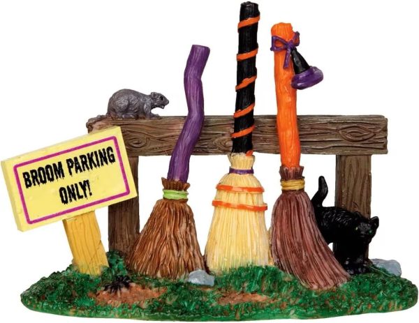 Lemax Spooky Town Broom Parking Rack # 44737