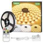 Lepro LED Strip Light, 3000K-6000K Tunable White, 32.8ft Dimmable Bright LED Tape Lights, 600 LEDs 2835, Strong 3M Adhesive, Suitable for Christmas Decorations, Home, Kitchen,...