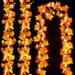 Luditek 3-Pack Fall Decor Lighted Fall Garland, Total 24.6ft 60 LED Thanksgiving Decor Halloween String Lights, Fall Decorations for Home Holiday Autumn Garland Indoor...