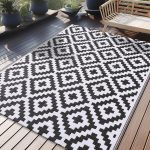 OLANLY Waterproof Outdoor Rug 5x8 ft, Reversible Plastic Straw Patio Rug for Camping, RV Mat Outside, Indoor Outdoor Carpet for Porch, Deck, Backyard, Camper, Balcony, Picnic,...