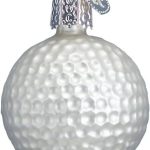 Old World Christmas 2020 Christmas Ornament Golf Ball Glass Blown Ornament for Christmas Tree