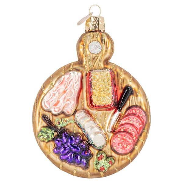 Old World Christmas Charcuterie Board Glass Blown Christmas Tree Ornament