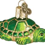 Old World Christmas Glass Blown Ornaments for Christmas Tree Small Turtle